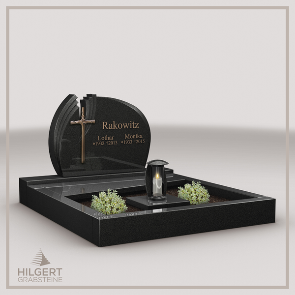 UR-LI-D192 | Hilgert Grabsteine | Stehender Grabstein aus Granit