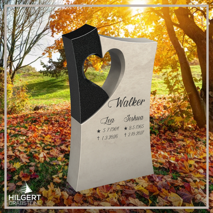 HO-LI-C177 | Hilgert Grabsteine | Stehender Grabstein aus Granit | auch als Urnengrabstein