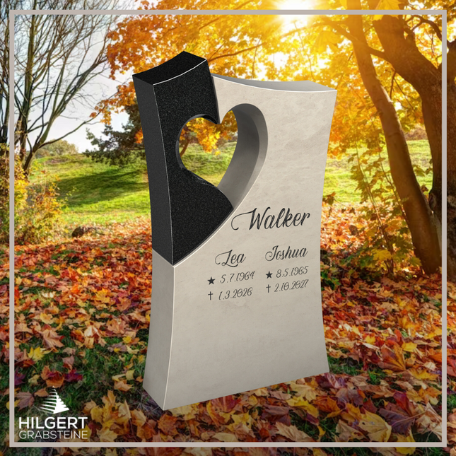 HO-LI-C177 | Hilgert Grabsteine | Stehender Grabstein aus Granit | auch als Urnengrabstein