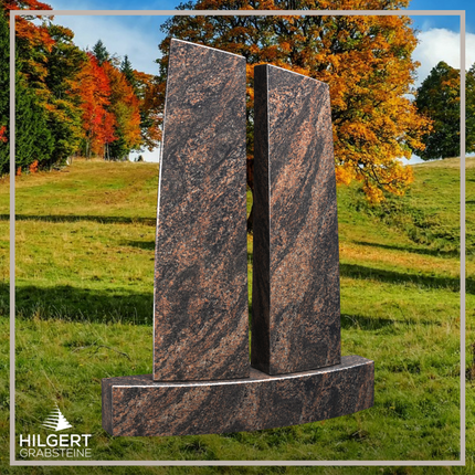 HO-LI-E076 | Hilgert Grabsteine | Stehender Grabstein aus Granit | auch als Urnengrabstein