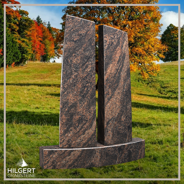 HO-LI-E076 | Hilgert Grabsteine | Stehender Grabstein aus Granit | auch als Urnengrabstein
