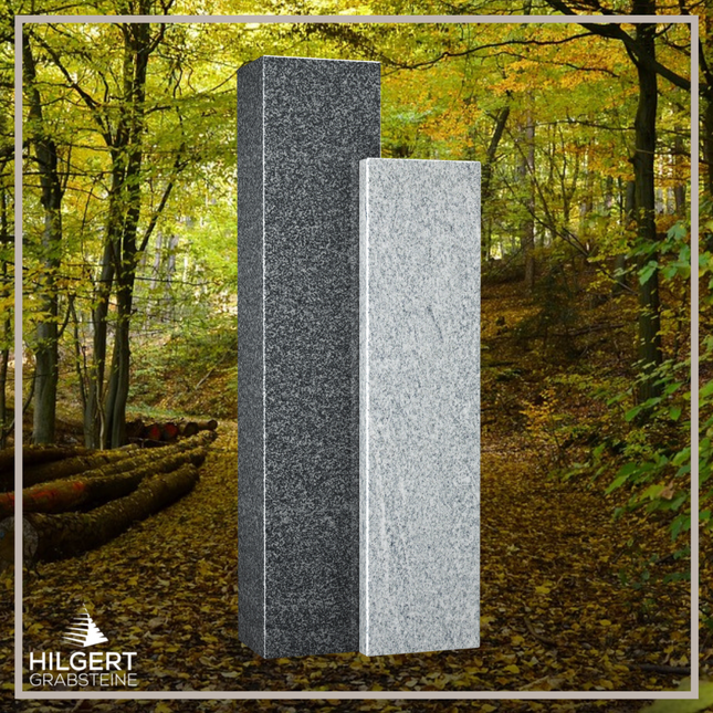 HO-LI-A041 | Hilgert Grabsteine | Stehender Grabstein aus Granit | auch als Urnengrabstein