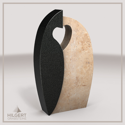HO-LI-C189 | Hilgert Grabsteine | Stehender Grabstein aus Granit | auch als Urnengrabstein