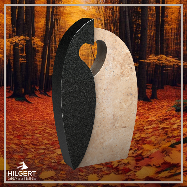 HO-LI-C189 | Hilgert Grabsteine | Stehender Grabstein aus Granit | auch als Urnengrabstein