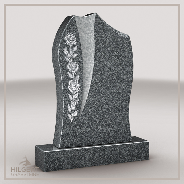 HO-LI-C045 | Hilgert Grabsteine | Stehender Grabstein aus Granit | auch als Urnengrabstein