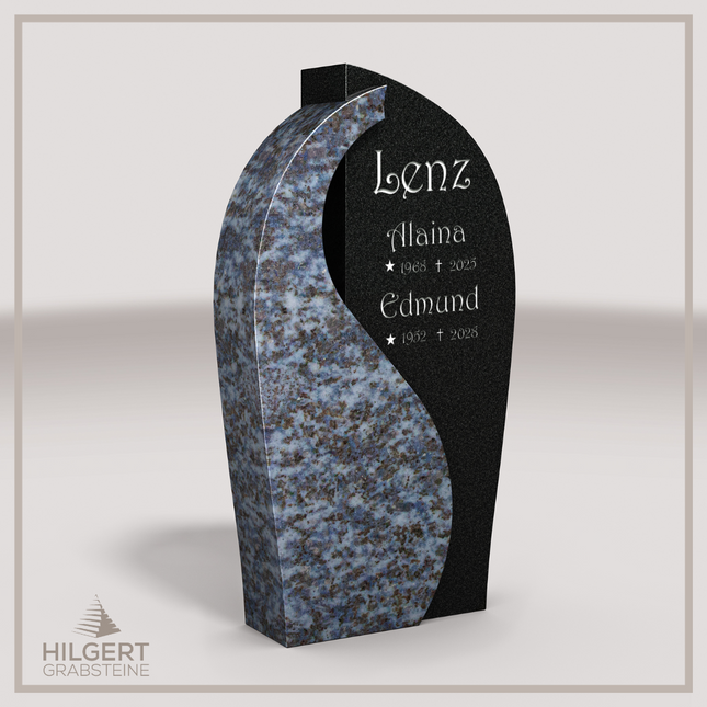 HO-LI-C181 | Hilgert Grabsteine | Stehender Grabstein aus Granit | auch als Urnengrabstein