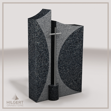 HO-LI-A059 | Hilgert Grabsteine | Stehender Grabstein aus Granit | auch als Urnengrabstein