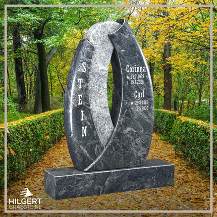 HO-LI-E087 | Hilgert Grabsteine | Stehender Grabstein aus Granit | auch als Urnengrabstein