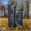 HO-LI-A059 | Hilgert Grabsteine | Stehender Grabstein aus Granit | auch als Urnengrabstein