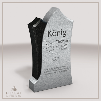 HO-LI-C183 | Hilgert Grabsteine | Stehender Grabstein aus Granit | auch als Urnengrabstein