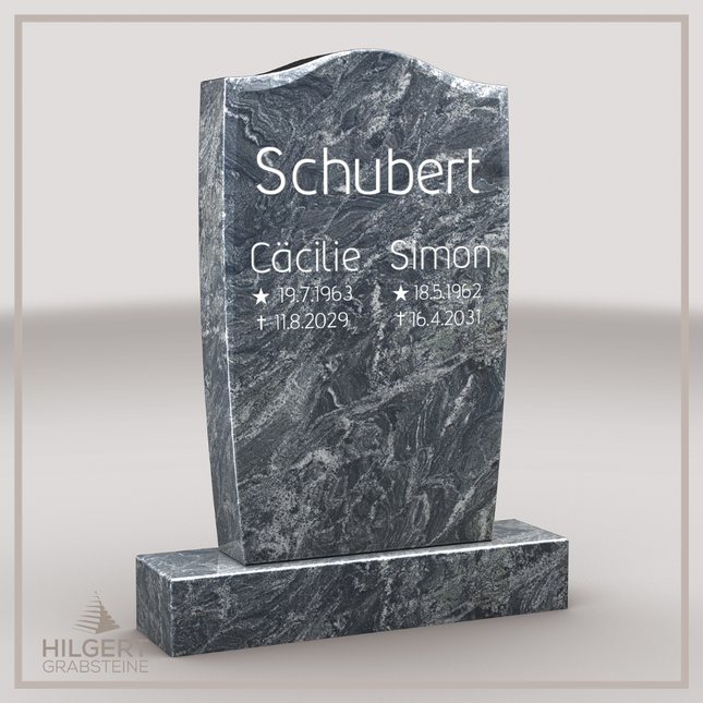 HO-LI-B016 | Hilgert Grabsteine | Stehender Grabstein aus Granit | auch als Urnengrabstein