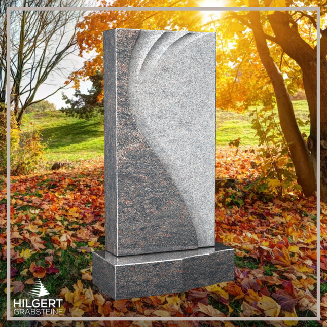 HO-LI-D160 | Hilgert Grabsteine | Stehender Grabstein aus Granit | auch als Urnengrabstein