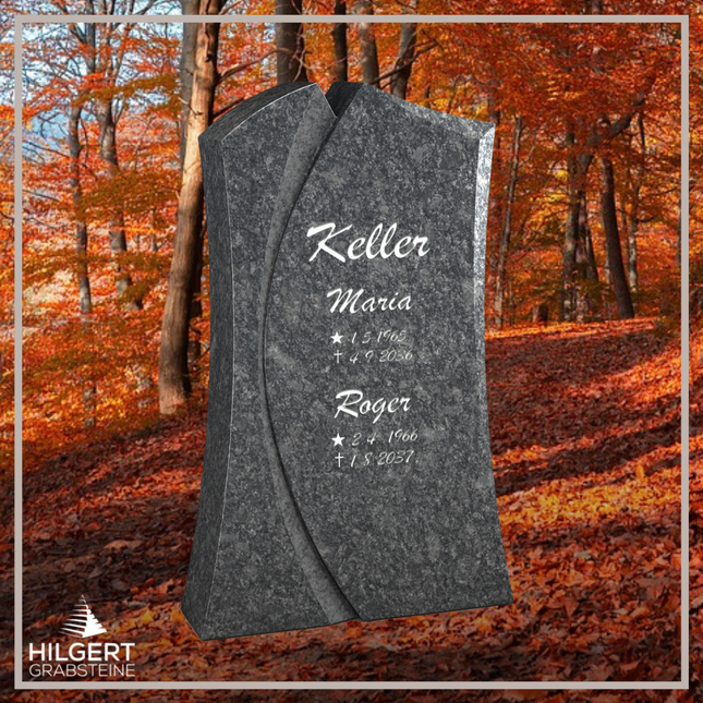 HO-LI-C185 | Hilgert Grabsteine | Stehender Grabstein aus Granit | auch als Urnengrabstein