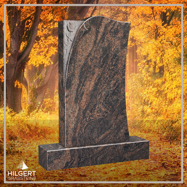 HO-LI-E114 | Hilgert Grabsteine | Stehender Grabstein aus Granit | auch als Urnengrabstein