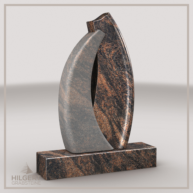 HO-LI-E119 | Hilgert Grabsteine | Stehender Grabstein aus Granit | auch als Urnengrabstein