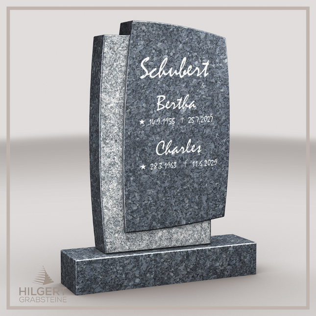 HO-LI-C046 | Hilgert Grabsteine | Stehender Grabstein aus Granit | auch als Urnengrabstein
