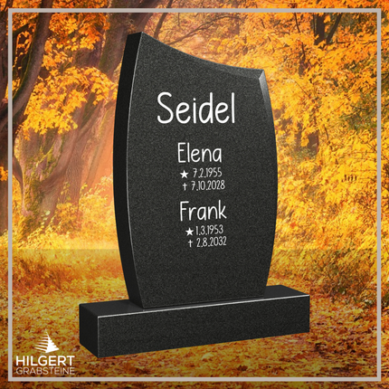 HO-LI-B033 | Hilgert Grabsteine | Stehender Grabstein aus Granit | auch als Urnengrabstein