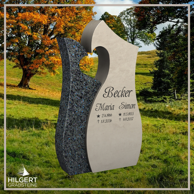 HO-LI-C188 | Hilgert Grabsteine | Stehender Grabstein aus Granit | auch als Urnengrabstein