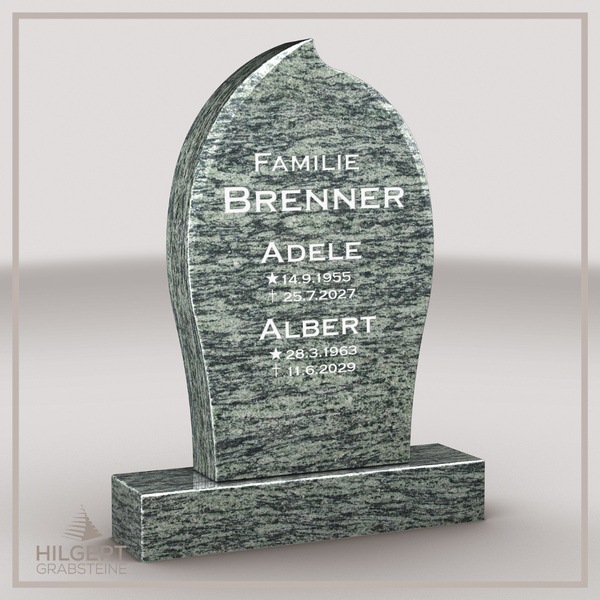 HO-LI-G008 | Hilgert Grabsteine | Stehender Grabstein aus Granit | auch als Urnengrabstein