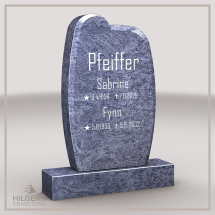 HO-LI-B039 | Hilgert Grabsteine | Stehender Grabstein aus Granit | auch als Urnengrabstein