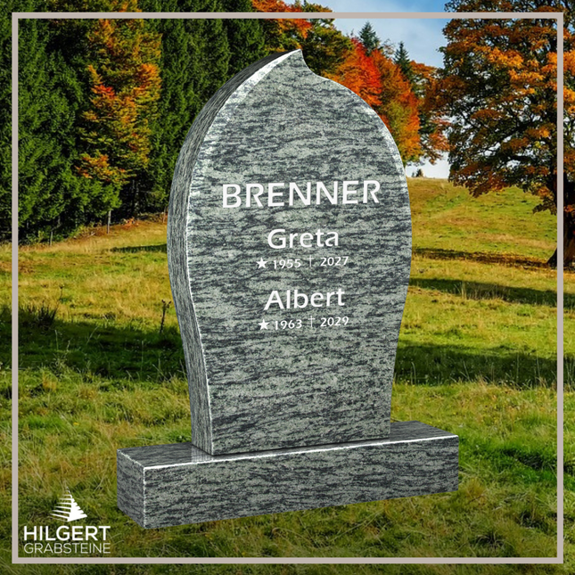 HO-LI-G008 | Hilgert Grabsteine | Stehender Grabstein aus Granit | auch als Urnengrabstein