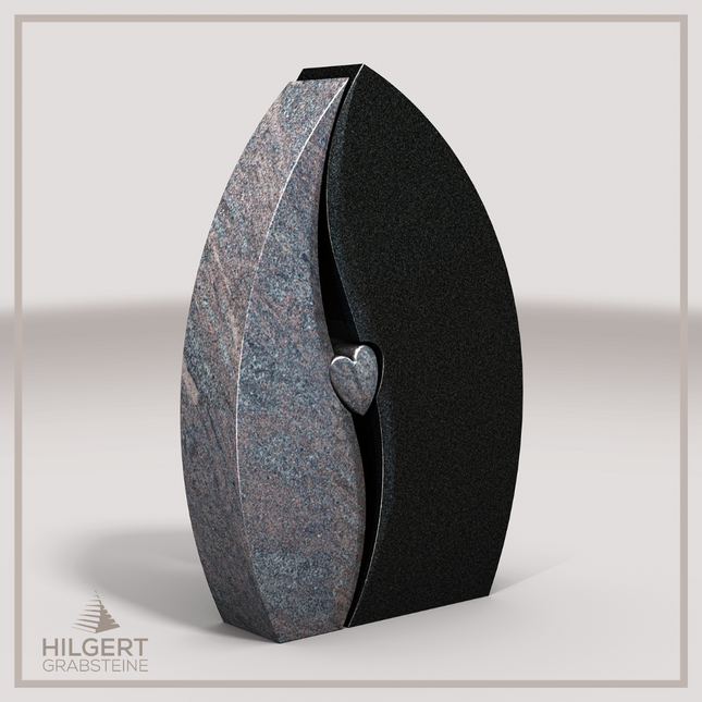 HO-LI-C192 | Hilgert Grabsteine | Stehender Grabstein aus Granit | auch als Urnengrabstein