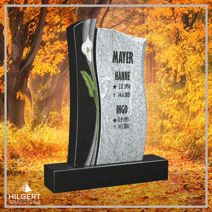 HO-LI-M026 | Hilgert Grabsteine | Stehender Grabstein aus Granit | auch als Urnengrabstein