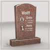 HO-LI-B045 | Hilgert Grabsteine | Stehender Grabstein aus Granit | auch als Urnengrabstein