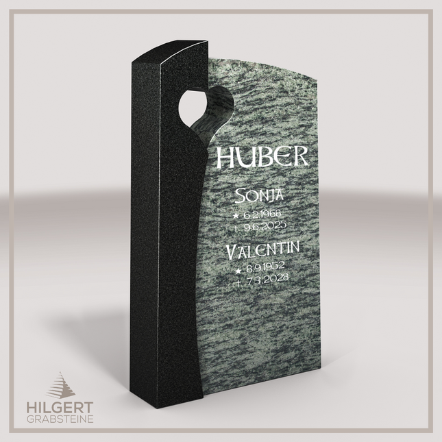 HO-LI-C194 | Hilgert Grabsteine | Stehender Grabstein aus Granit | auch als Urnengrabstein