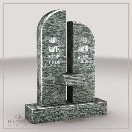HO-LI-B071 | Hilgert Grabsteine | Stehender Grabstein aus Granit | auch als Urnengrabstein