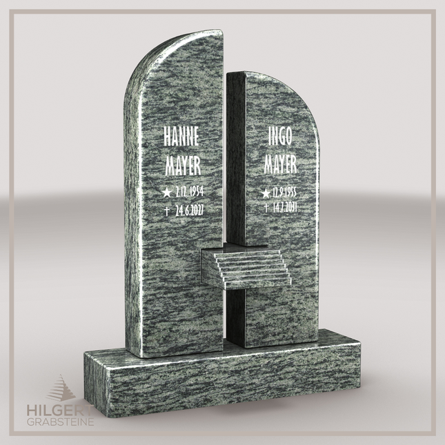 HO-LI-B071 | Hilgert Grabsteine | Stehender Grabstein aus Granit | auch als Urnengrabstein