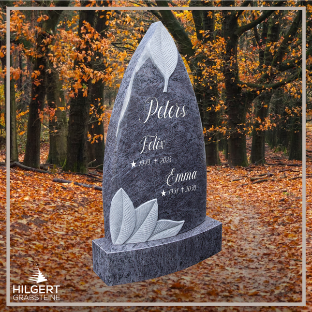 HO-LI-D162 | Hilgert Grabsteine | Stehender Grabstein aus Granit | auch als Urnengrabstein