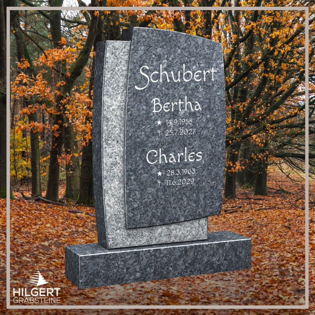 HO-LI-C046 | Hilgert Grabsteine | Stehender Grabstein aus Granit | auch als Urnengrabstein