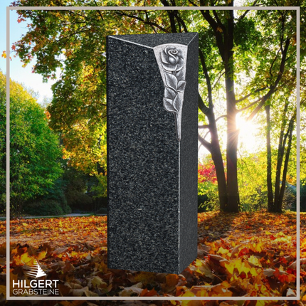 HO-LI-M038 | Hilgert Grabsteine | Stehender Grabstein aus Granit | auch als Urnengrabstein