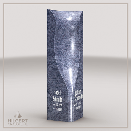 HO-LI-B074 | Hilgert Grabsteine | Stehender Grabstein aus Granit | auch als Urnengrabstein