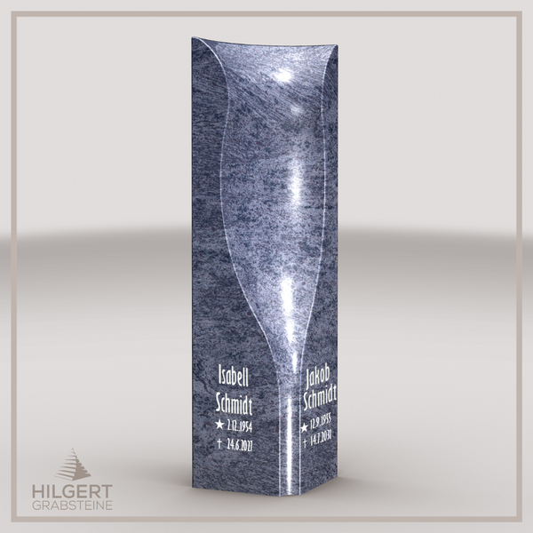 HO-LI-B074 | Hilgert Grabsteine | Stehender Grabstein aus Granit | auch als Urnengrabstein