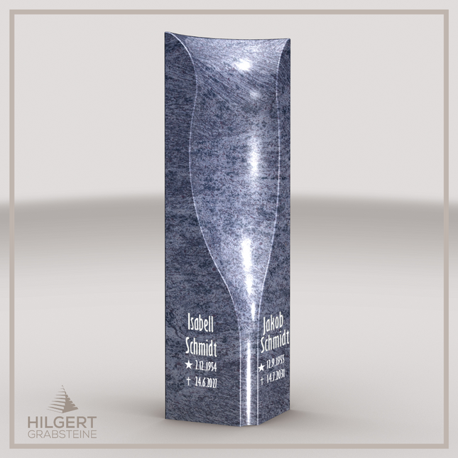 HO-LI-B074 | Hilgert Grabsteine | Stehender Grabstein aus Granit | auch als Urnengrabstein