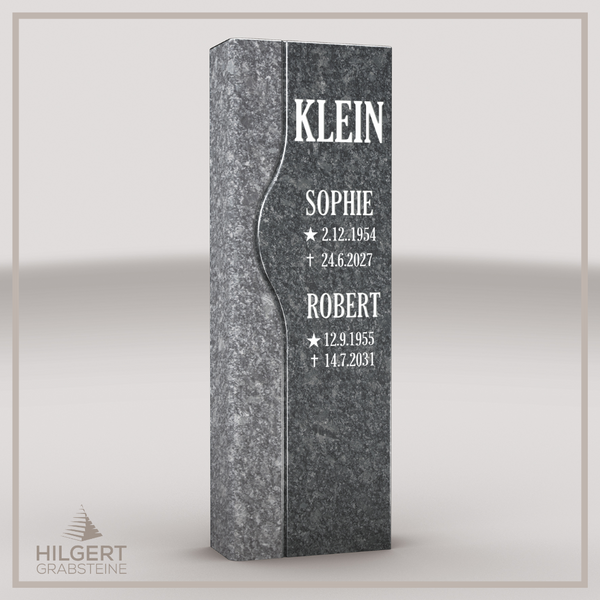 HO-LI-B075 | Hilgert Grabsteine | Stehender Grabstein aus Granit | auch als Urnengrabstein