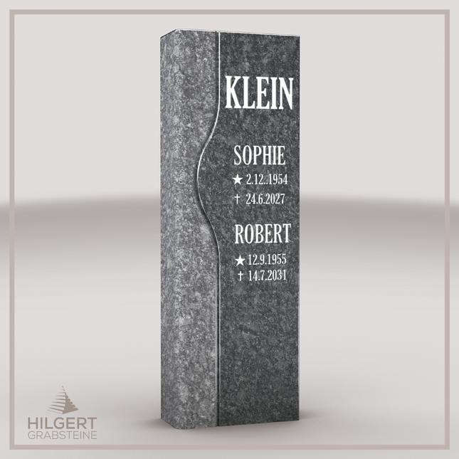 HO-LI-B075 | Hilgert Grabsteine | Stehender Grabstein aus Granit | auch als Urnengrabstein