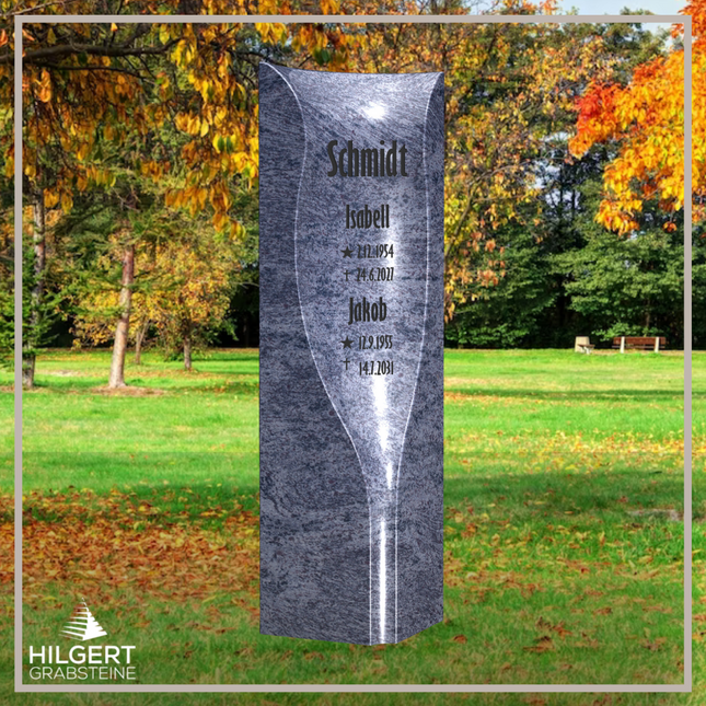 HO-LI-B074 | Hilgert Grabsteine | Stehender Grabstein aus Granit | auch als Urnengrabstein