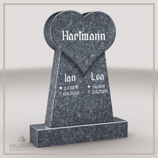 HO-LI-D001 | Hilgert Grabsteine | Stehender Grabstein aus Granit | auch als Urnengrabstein