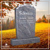 HO-LI-B079 | Hilgert Grabsteine | Stehender Grabstein aus Granit | auch als Urnengrabstein