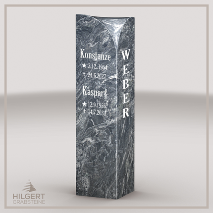 HO-LI-B083 | Hilgert Grabsteine | Stehender Grabstein aus Granit | auch als Urnengrabstein