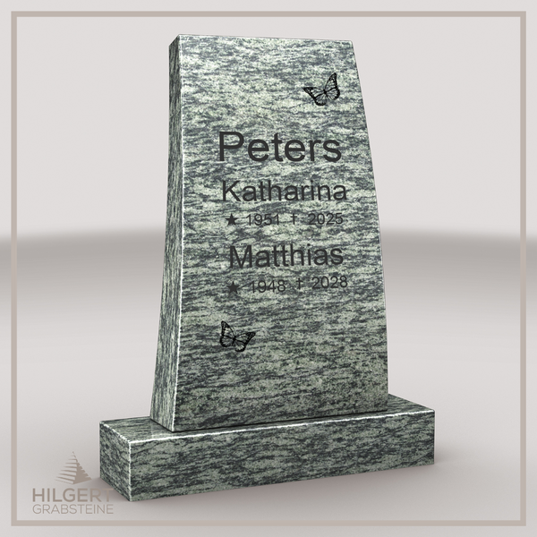 HO-LI-C083 | Hilgert Grabsteine | Stehender Grabstein aus Granit | auch als Urnengrabstein