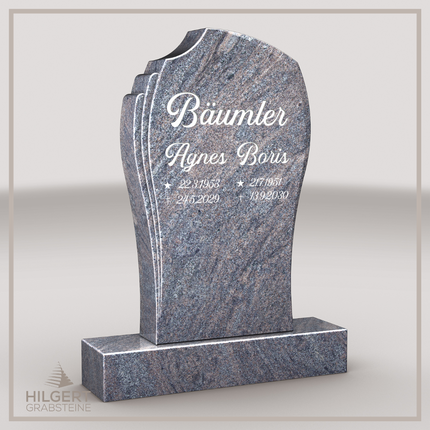 HO-LI-D014 | Hilgert Grabsteine | Stehender Grabstein aus Granit | auch als Urnengrabstein