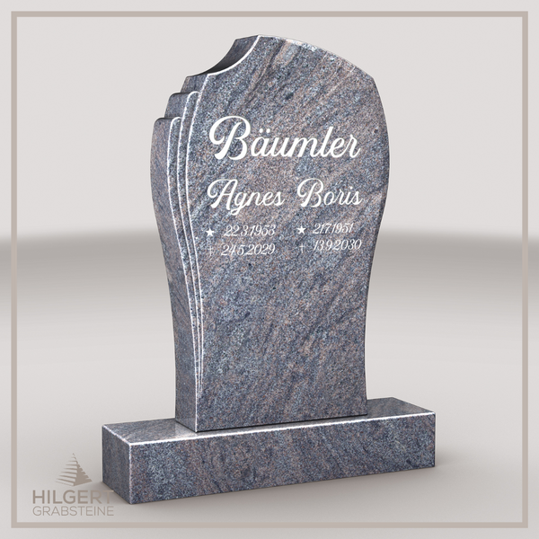 HO-LI-D014 | Hilgert Grabsteine | Stehender Grabstein aus Granit | auch als Urnengrabstein