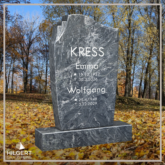 HO-LI-D016 | Hilgert Grabsteine | Stehender Grabstein aus Granit | auch als Urnengrabstein