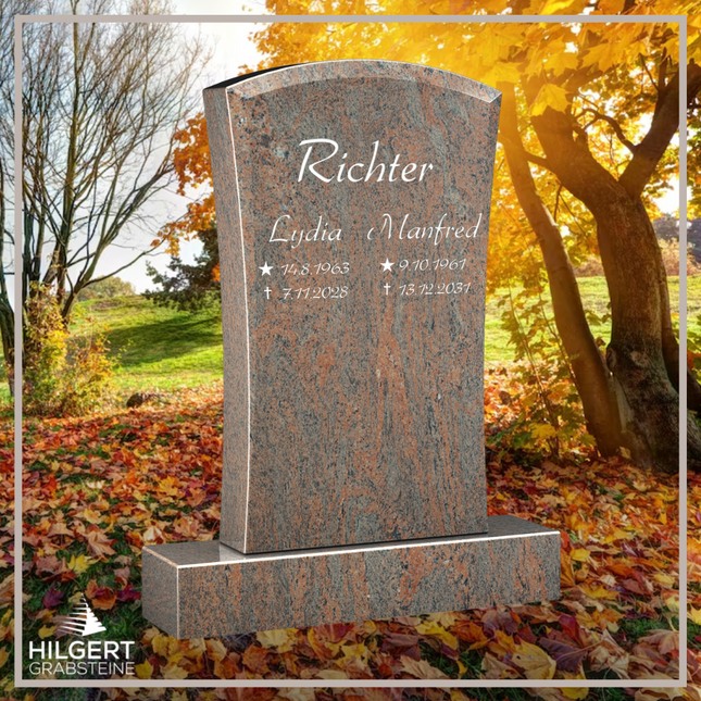 HO-LI-B088 | Hilgert Grabsteine | Stehender Grabstein aus Granit | auch als Urnengrabstein