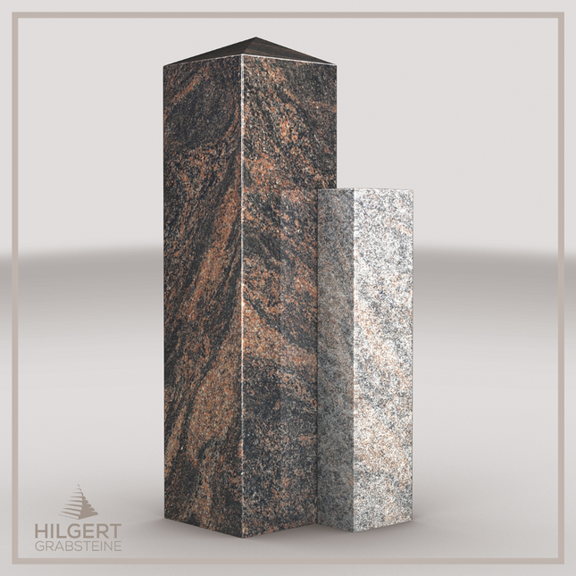 HO-LI-B093 | Hilgert Grabsteine | Stehender Grabstein aus Granit | auch als Urnengrabstein