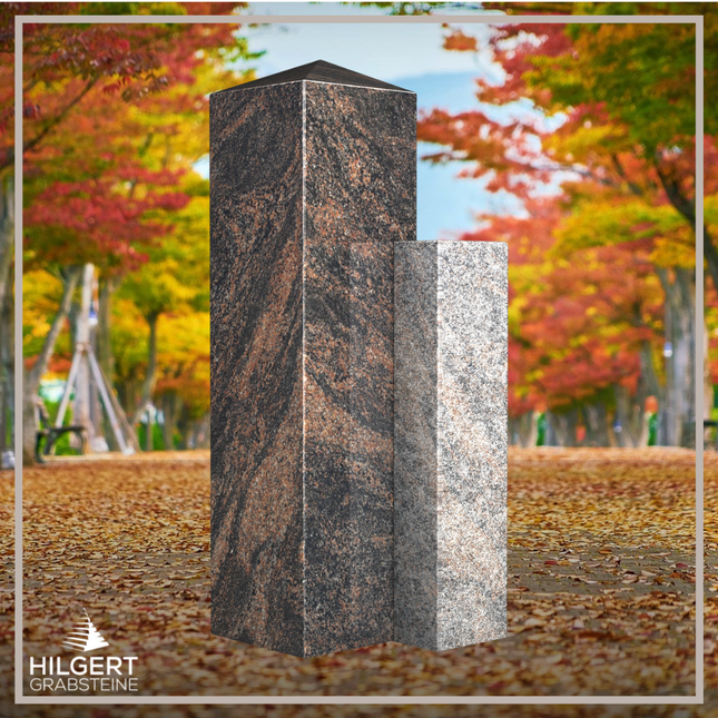 HO-LI-B093 | Hilgert Grabsteine | Stehender Grabstein aus Granit | auch als Urnengrabstein